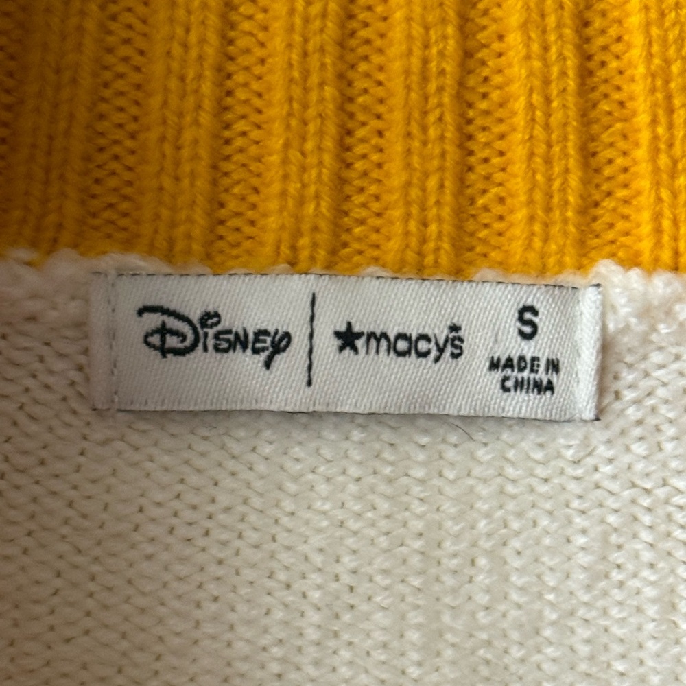 Mickey Mouse Varsity Sweater Pullover Men’s Small Preppy Macy’s Exclusive Disney - Picture 3 of 5